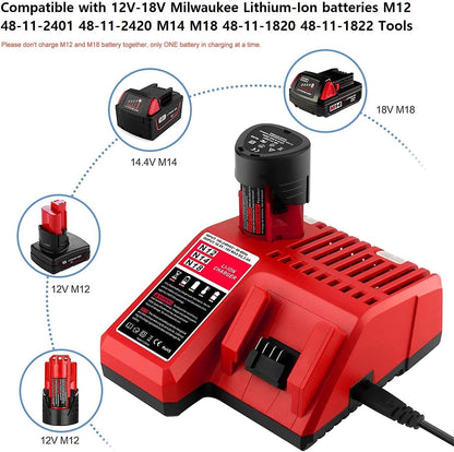 For Milwaukee M18 M12 Battery Charger
