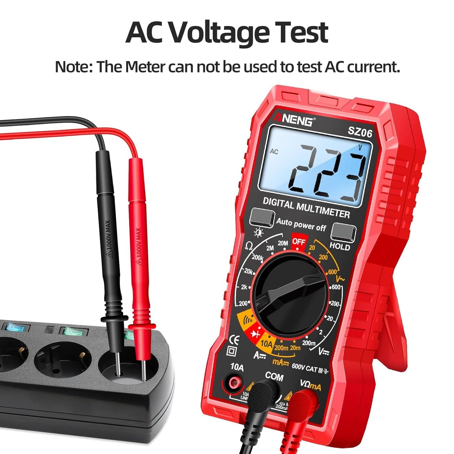 ANENG Digital Multimeter Tester Measures AC/DC Voltage Voltmeter