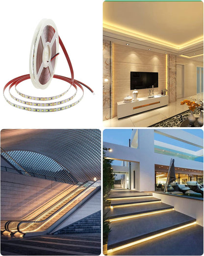 2835 12V 5M LED Strip Light Warm White 600LED