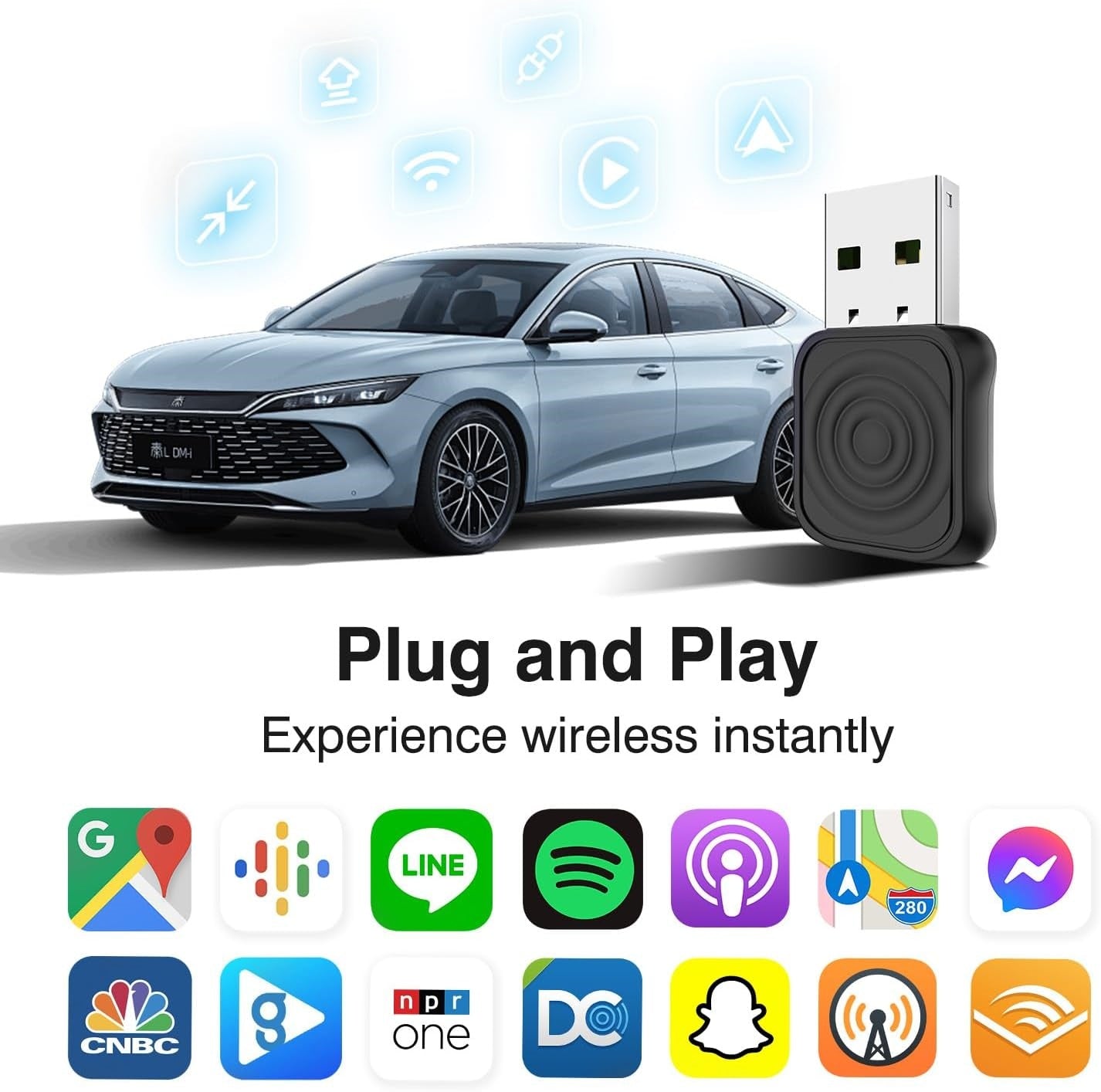 CarlinKit Mini Ultra Wireless Adapter Wireless CarPlay Android Auto