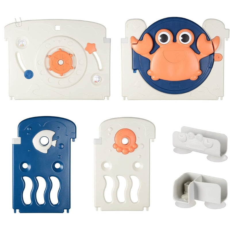 Luxurious Unique Baby Playpen 14+2 Panels (Ocean-Blue)