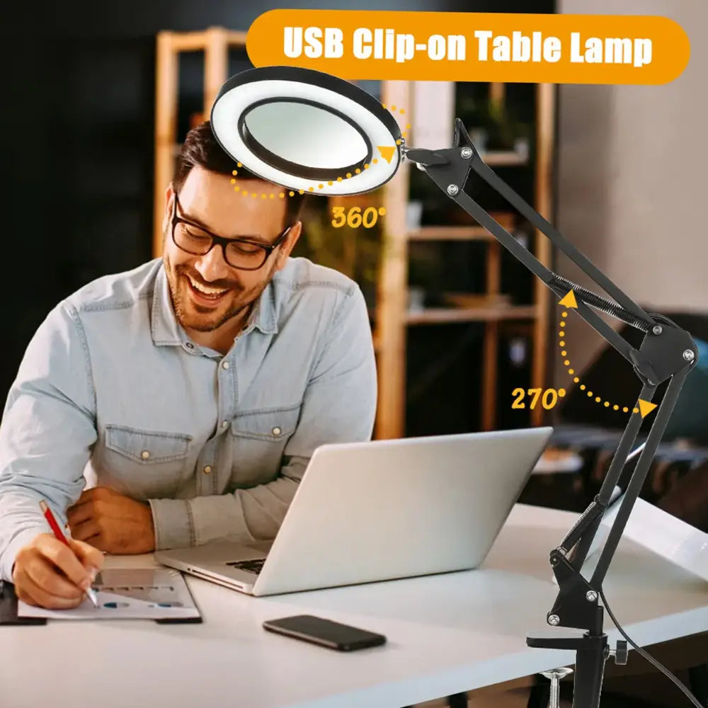 72LED 8X/10X USB Magnifying Glass with 3 Colours Light (10 different variants available)