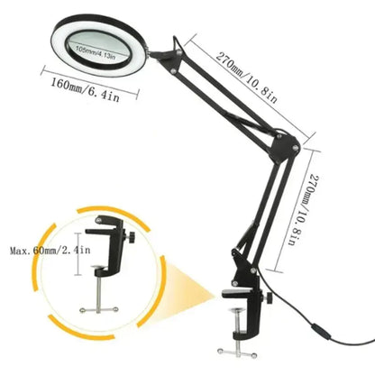 72LED 8X/10X USB Magnifying Glass with 3 Colours Light (10 different variants available)