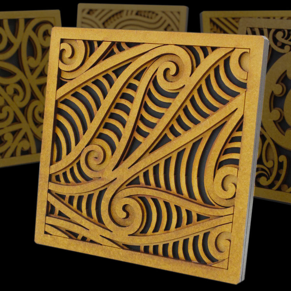 Kowhaiwhai Tile Art by Mike Carlton Wall Art