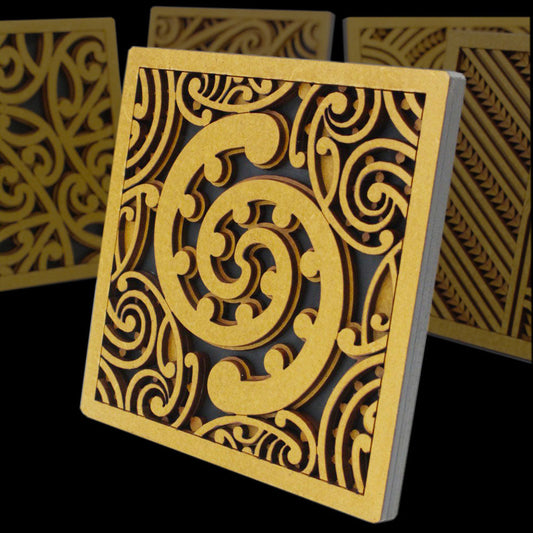 Kowhaiwhai Tile Art by Mike Carlton Wall Art