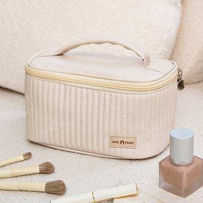 Leather Makeup Bag - Large
