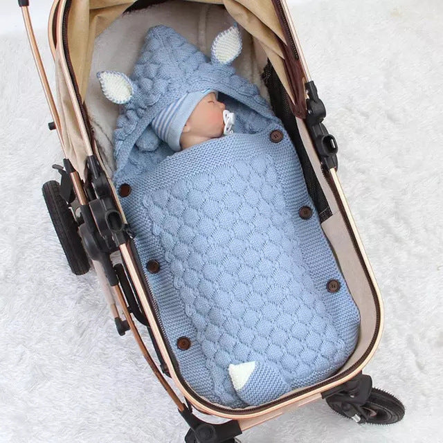Newborn Baby Swaddle Sleeping Bag for Strollers/Prams