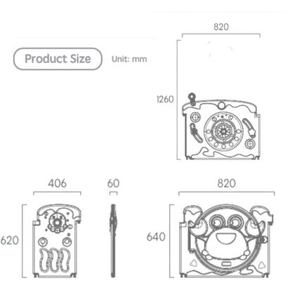 Luxurious Unique Baby Playpen 16+2 Panels (Ocean-Blue)