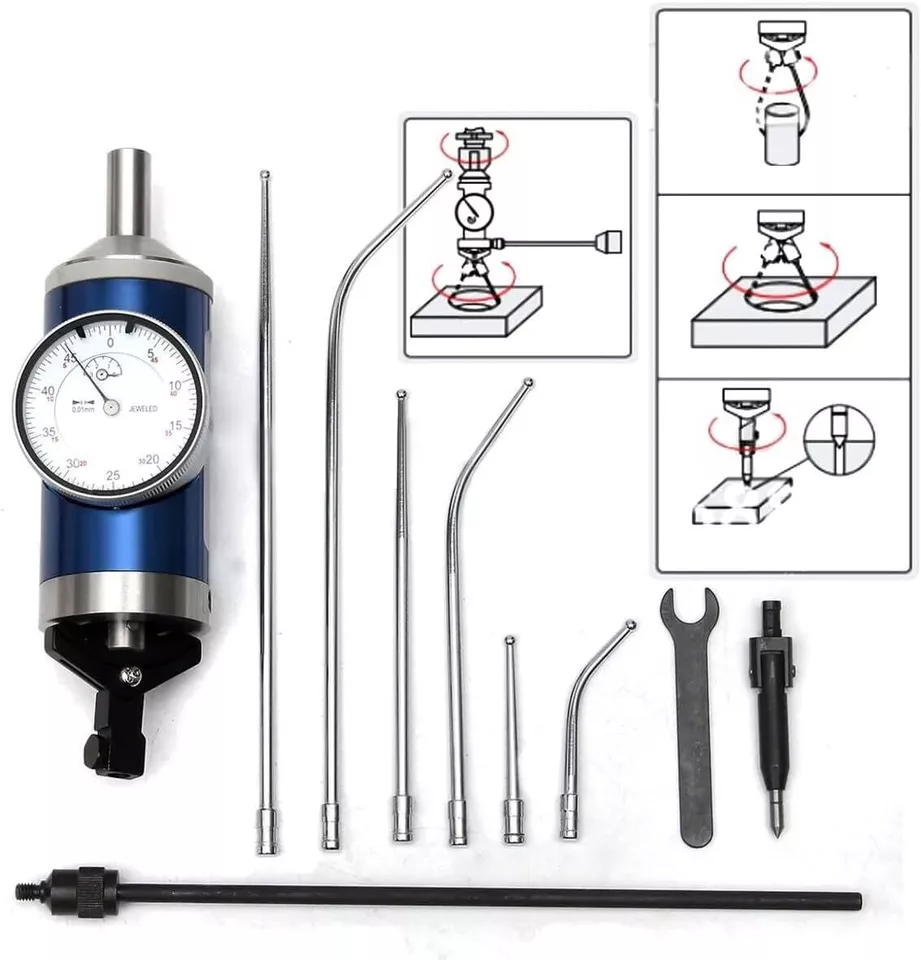 Coaxial Centering Indicator 0.01mm Milling Machine 0-3mm Alignment Dial Test