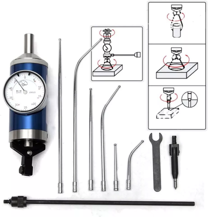 Coaxial Centering Indicator 0.01mm Milling Machine 0-3mm Alignment Dial Test