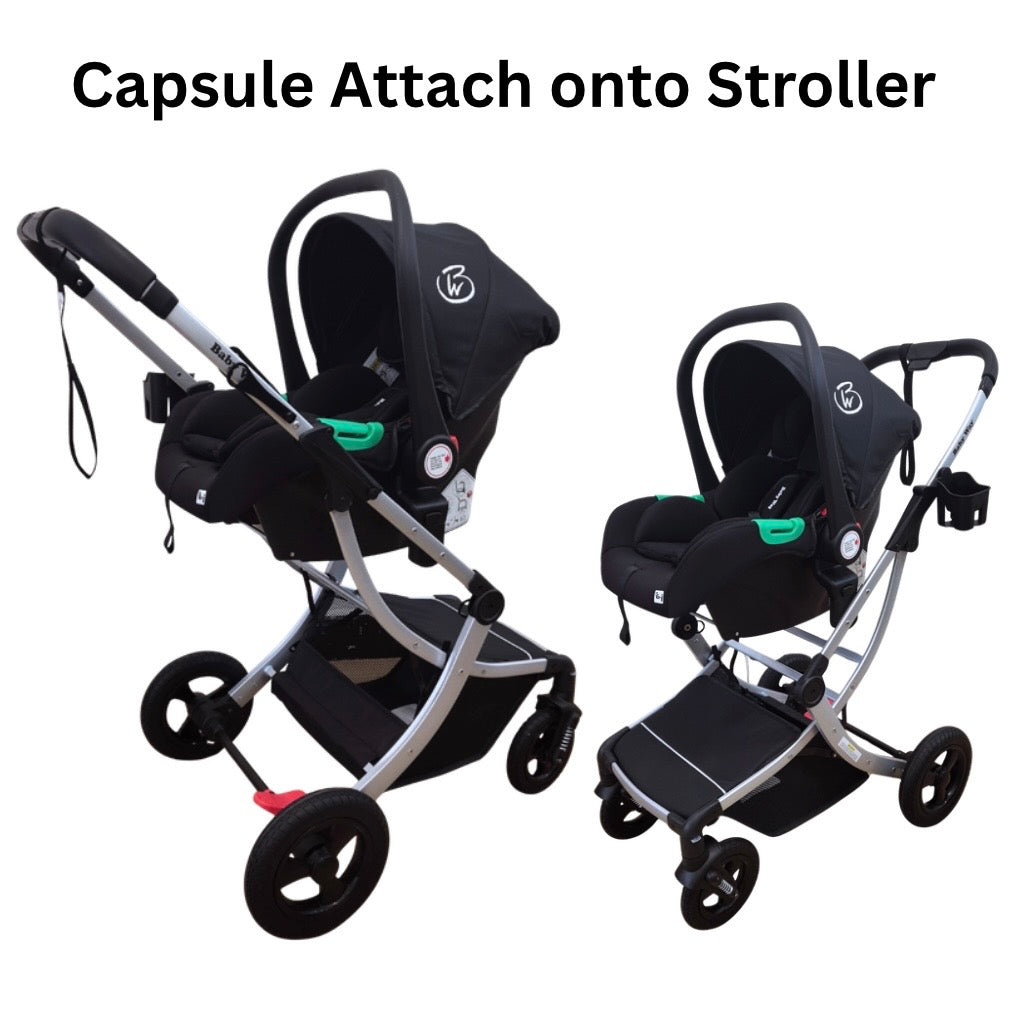 Preorder - Legacy 4 in 1 Travel System Bundle - Stroller + Bassinet + Capsule + Isofix Base + All-rider 360 Rotating Car Seat