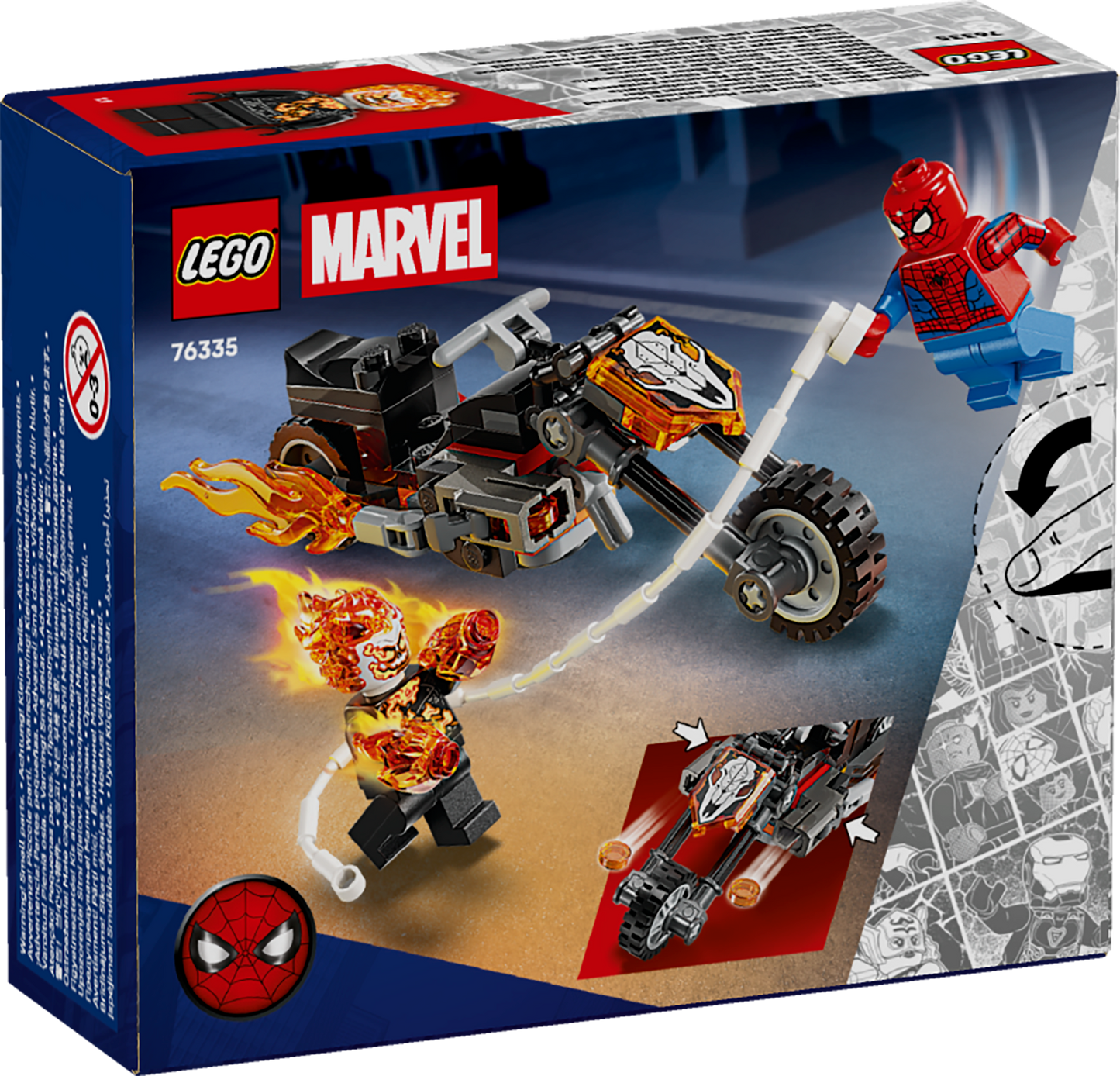 LEGO Marvel: Spider-Man vs Ghost Rider Motorcycle (76335)