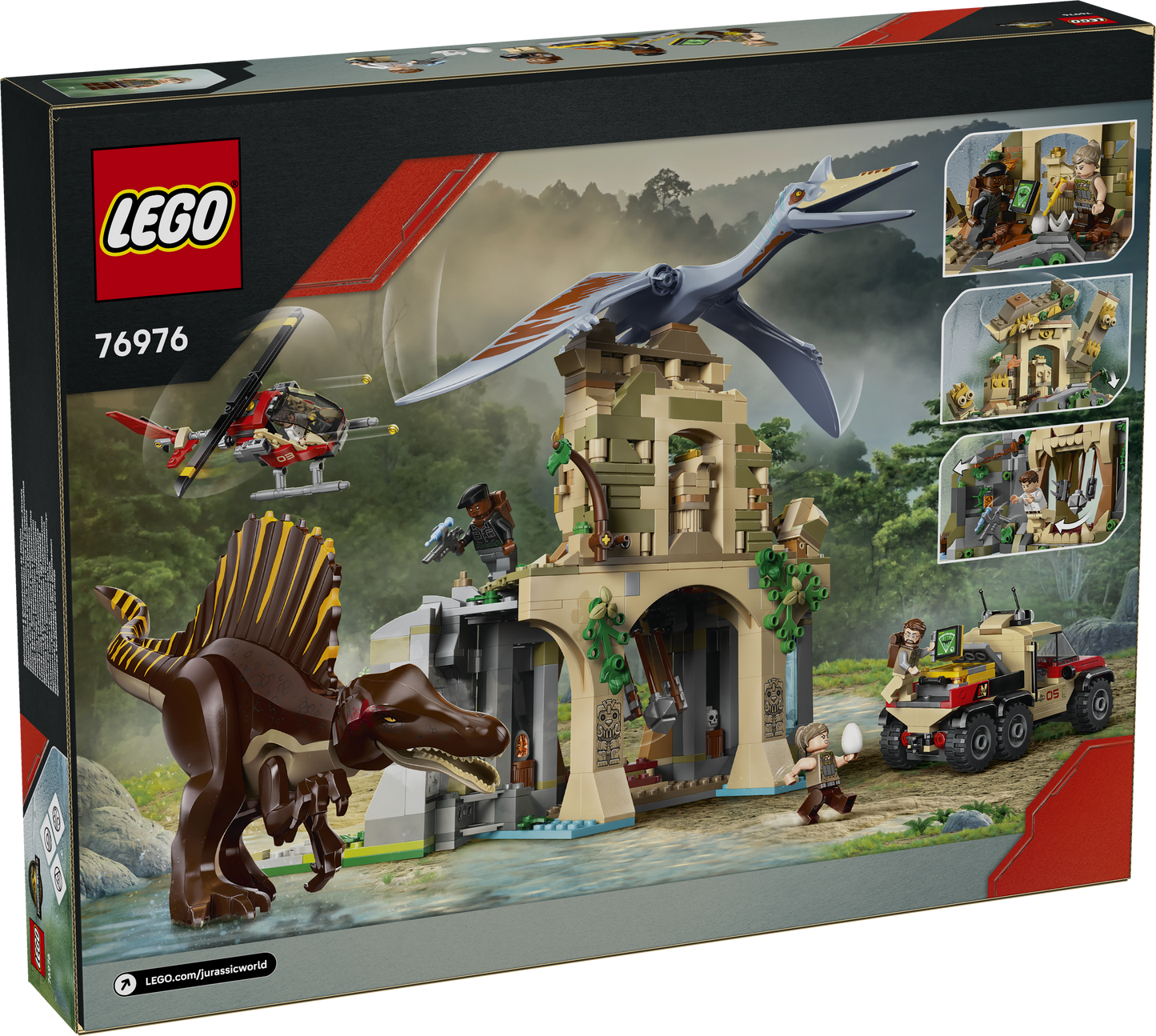 LEGO Jurassic World: Spinosaurus and Quetzalcoatlus Air Mission (76976)