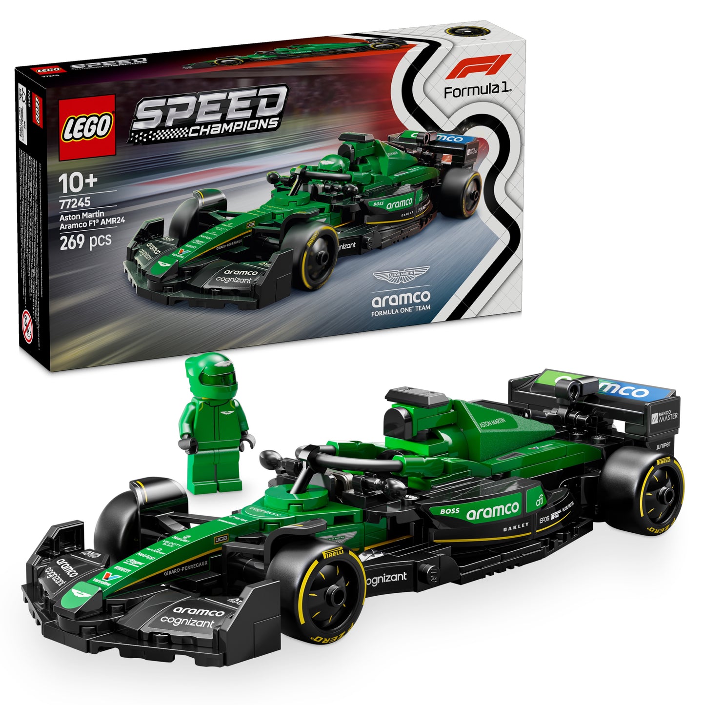 LEGO Speed Champions: Aston Martin Aramco F1 AMR24 Race Car (77245)