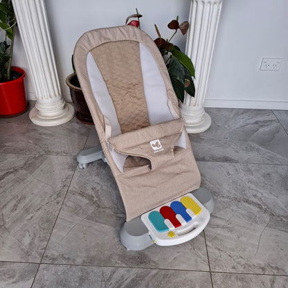 Baby Bouncer with Play Bar and Foot Piano