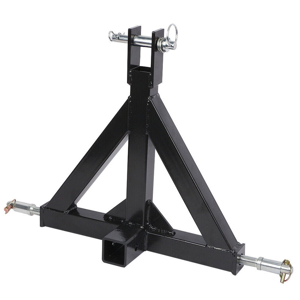 3 Point 2 Receiver Trailer Towing Hitch Cat.1 Tractor Tow Hook Drawbar