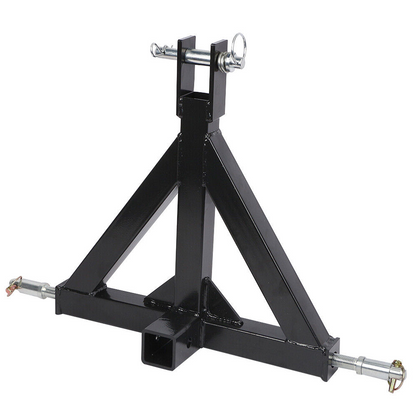 3 Point 2 Receiver Trailer Towing Hitch Cat.1 Tractor Tow Hook Drawbar