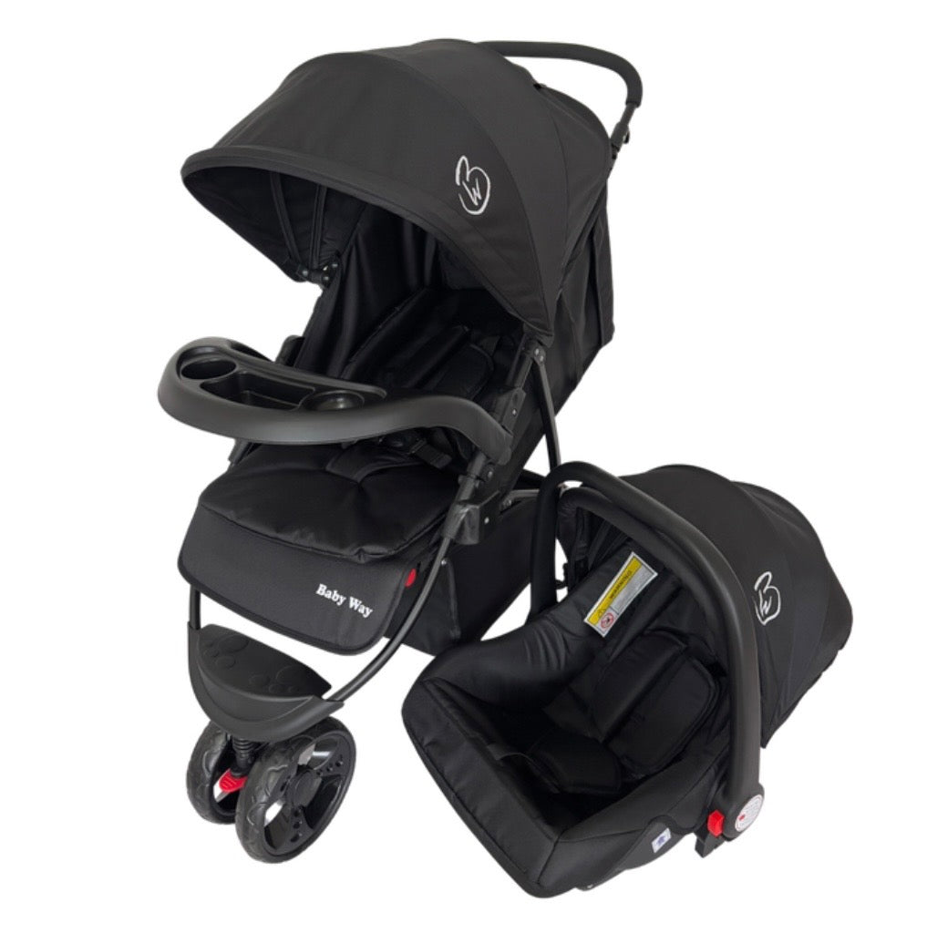 Explorer 3-Wheeler 4in1 Travel System Bundle - Stroller + Capsule + Base + All-Rider 360 Rotating Car Seat