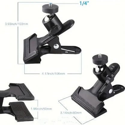 2PCS Spring Clamp Mount with 360-Degree Rotating