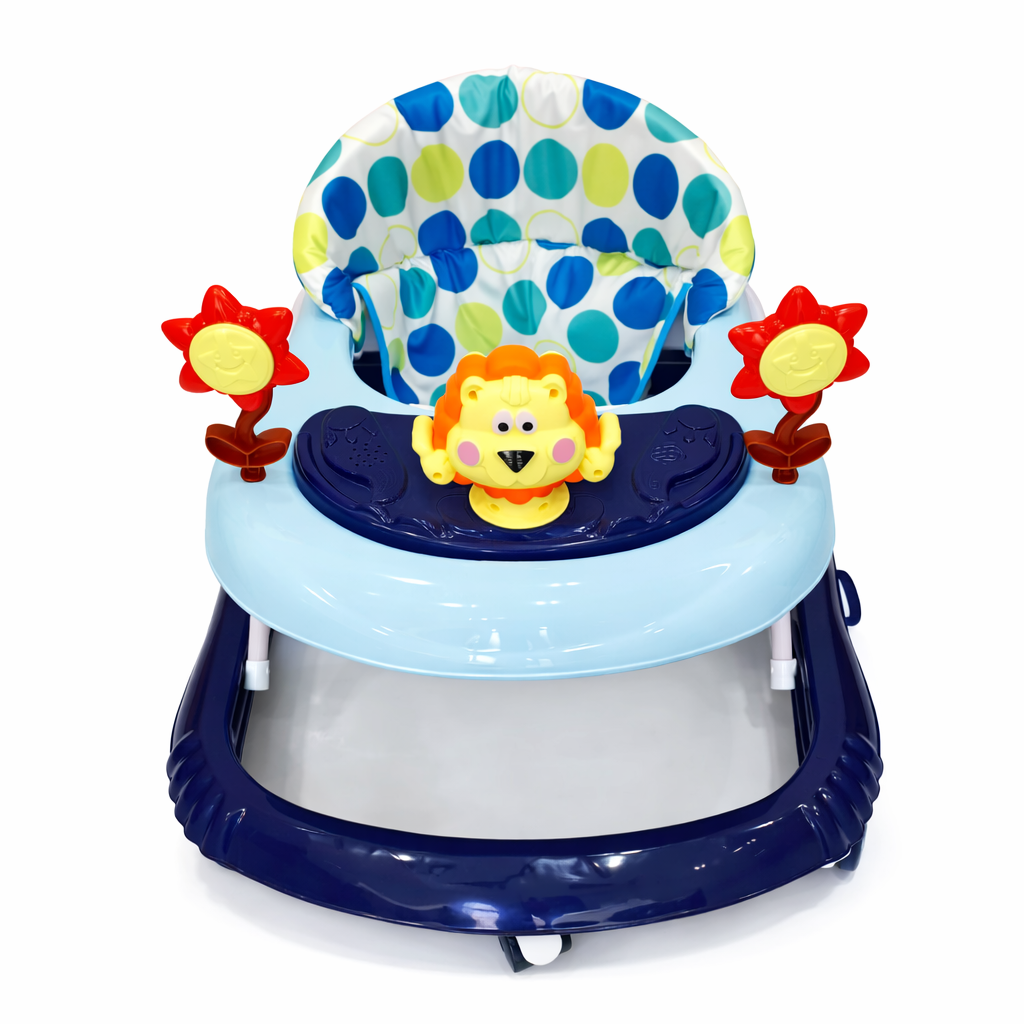 GrowTime Baby Walker – Removable Toy Bar & Compact Folding