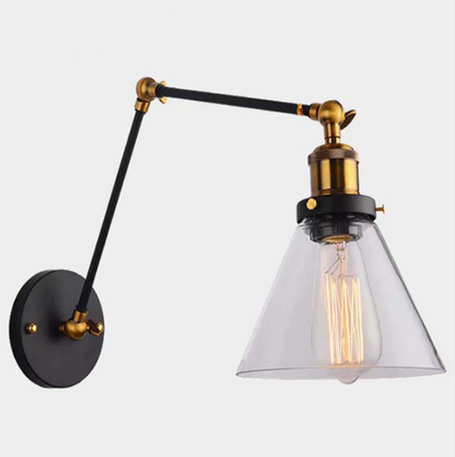 Glass Lampshade Wall Light Fixture