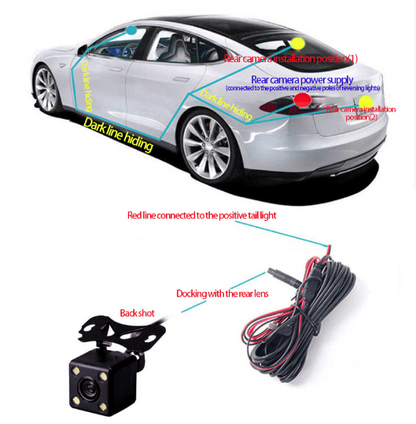 Four-record Driving Recorder Dash Cam Four Channel Video