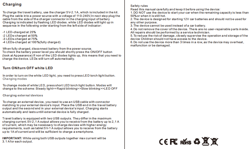 Car Jump Starter with Air Compressor 12000mAh