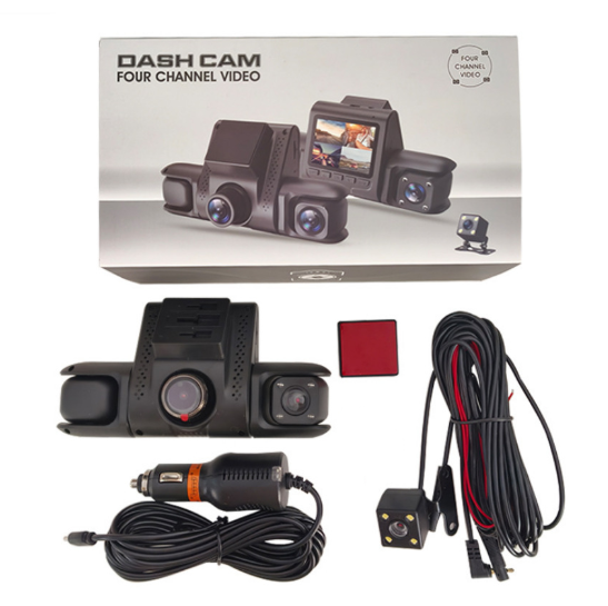 Four-record Driving Recorder Dash Cam Four Channel Video