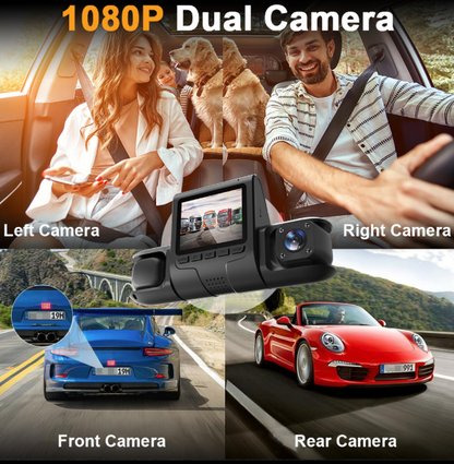Four-record Driving Recorder Dash Cam Four Channel Video