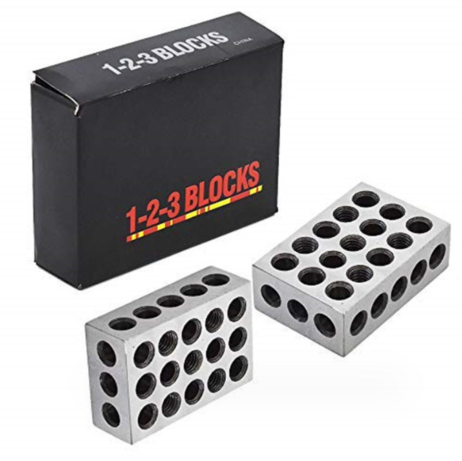 23 Holes 1-2-3 Blocks Machinist Metalworking Woodworking - salelink.co.nz