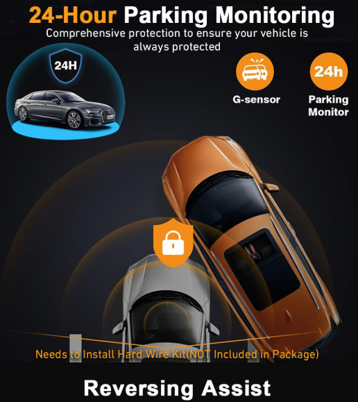 Four-record Driving Recorder Dash Cam Four Channel Video