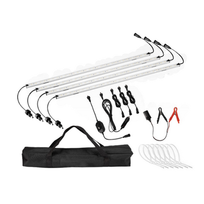 12V Rigid Light Bar LED Strip Camping Waterproof Connector Combo Kit Aluminium - salelink.co.nz