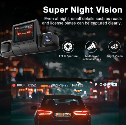 Four-record Driving Recorder Dash Cam Four Channel Video