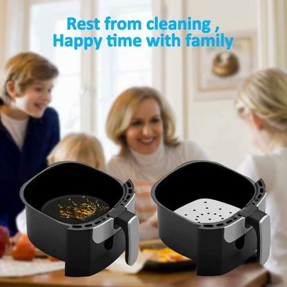 200pcs Air Fryer Liners Perforated Parchment Paper Square Non-stick