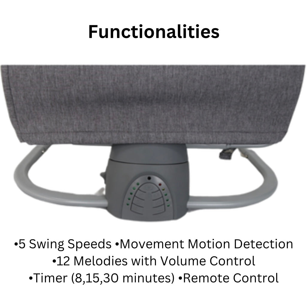 The Muve Electric Swinging Bouncer with Melodies and Recline