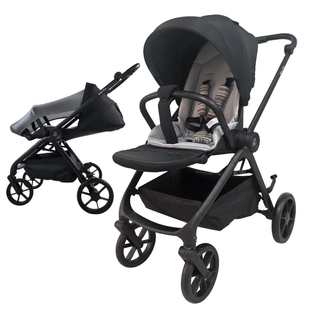 Preorder - Crown Y – Luxury Reversible Open Bassinet Stroller with Sunshade and Extended Canopy