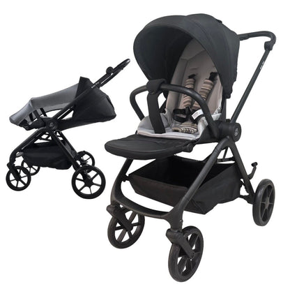 Preorder - Crown Y – Luxury Reversible Open Bassinet Stroller with Sunshade and Extended Canopy