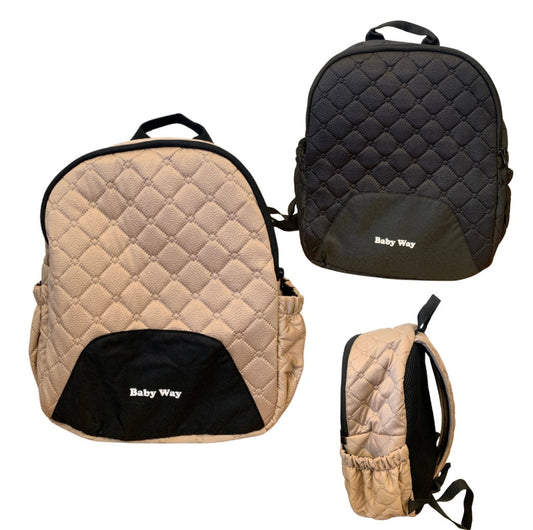 Quilted Mommy Backpack – Lightweight Nappy Bag