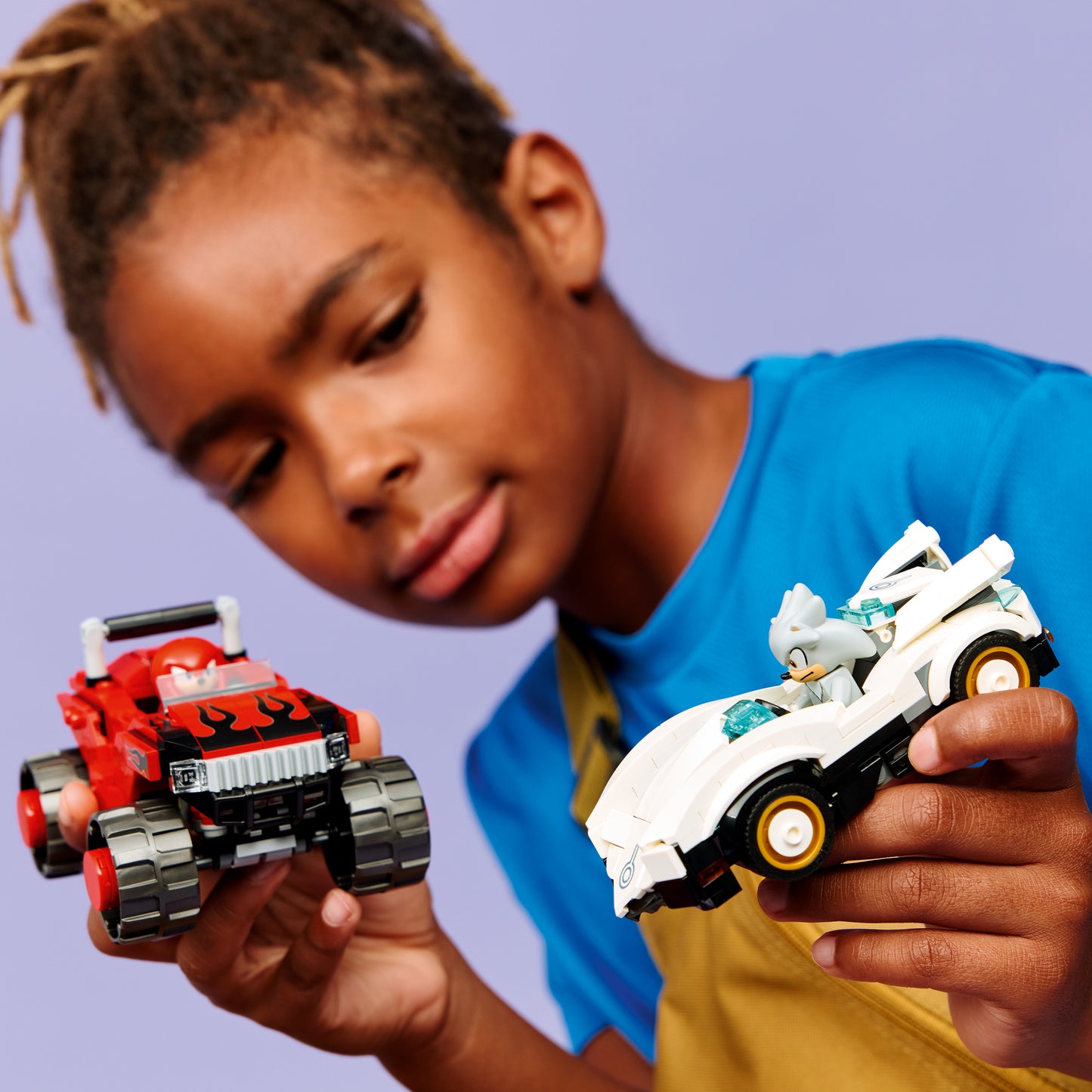 LEGO Sonic the Hedgehog: Silvers Car vs Knuckles Monster Truck (77118)