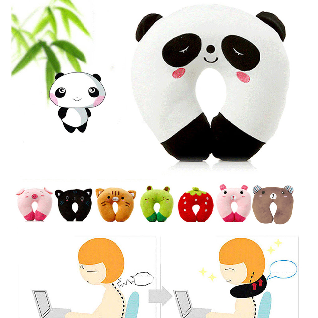 Cartoon Animal U-Shaped Pillow