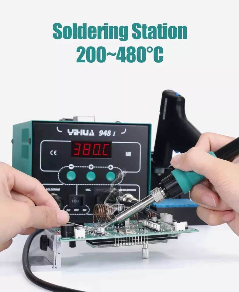 LCD Soldering Iron Desoldering 2in1 Station - salelink.co.nz
