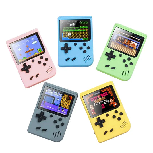 8-Bit Mini Handheld Game Console – 500 Games (5 colours available)