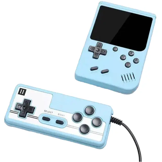 8-Bit Mini Handheld Game Console – 500 Games (5 colours available)