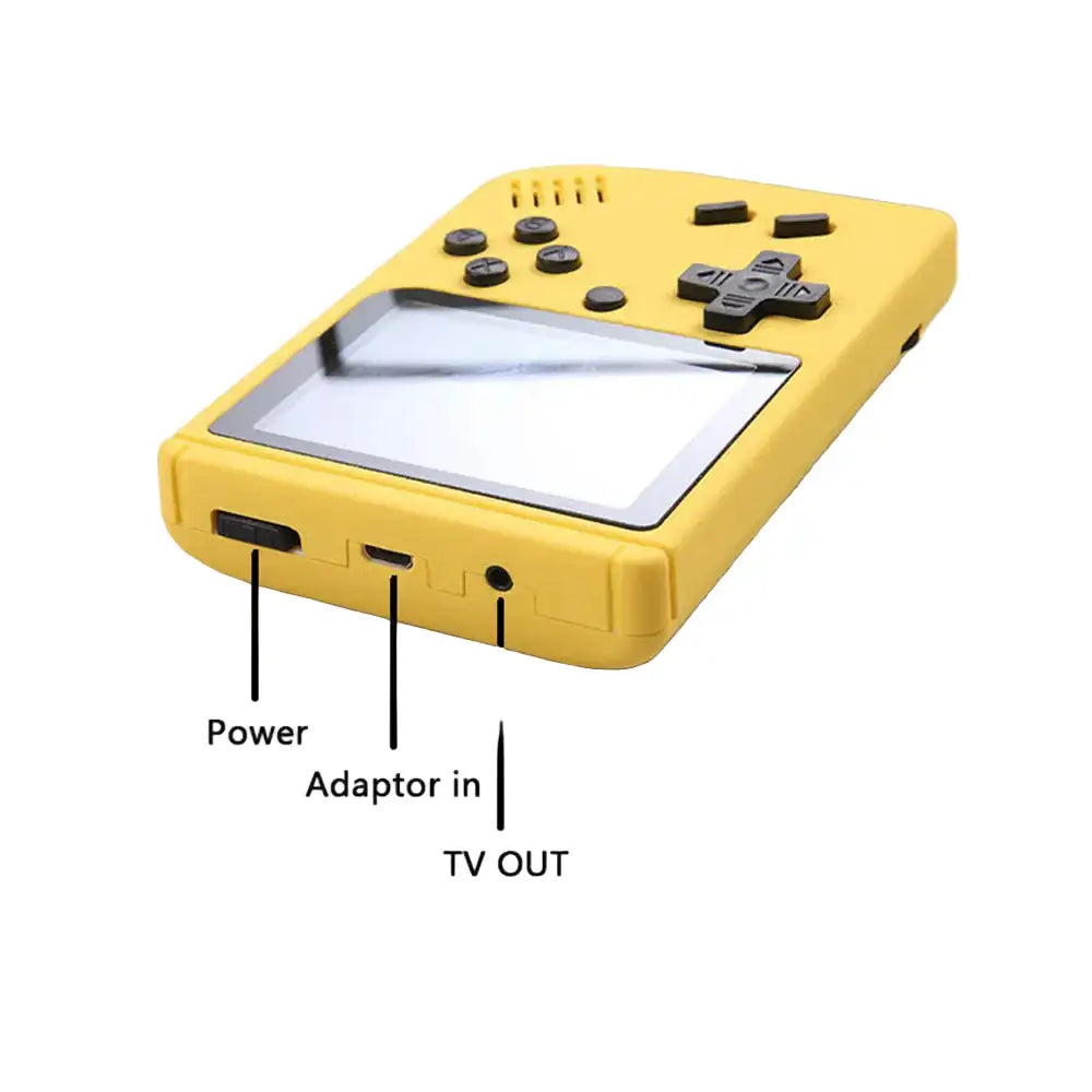 8-Bit Mini Handheld Game Console – 500 Games (5 colours available)