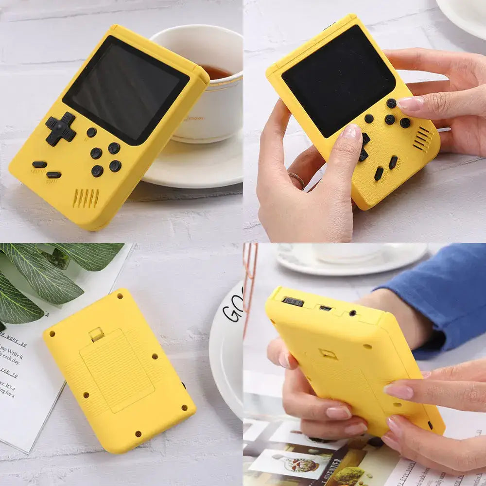 8-Bit Mini Handheld Game Console – 500 Games (5 colours available)