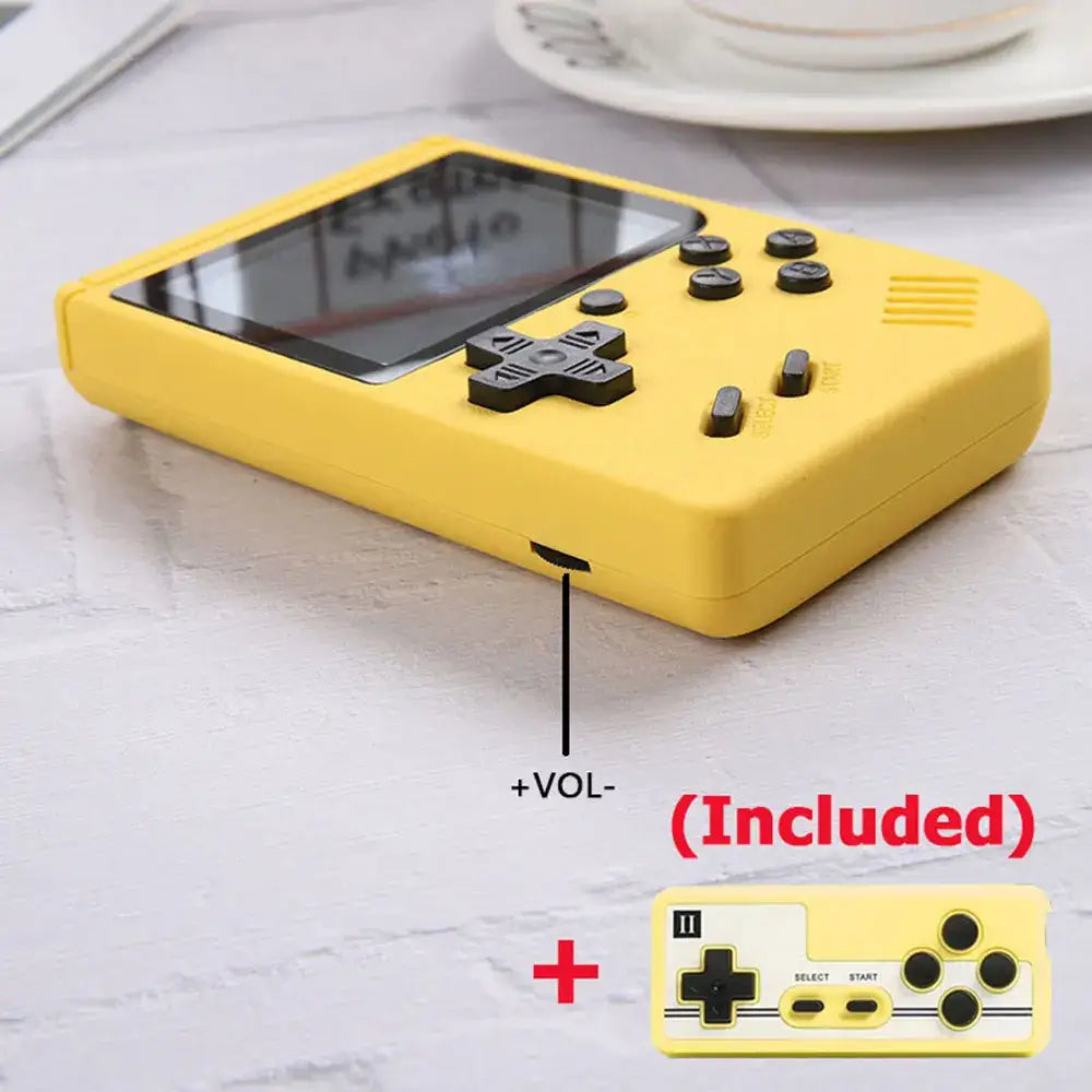 8-Bit Mini Handheld Game Console – 500 Games (5 colours available)