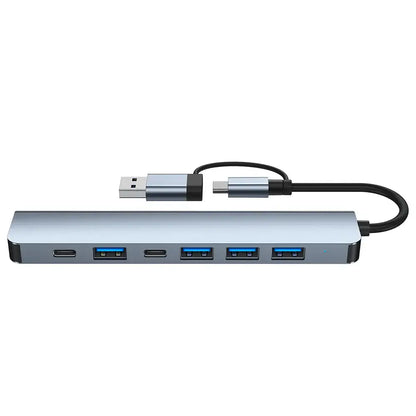 8-in-1 Hub with Card Reader & Audio