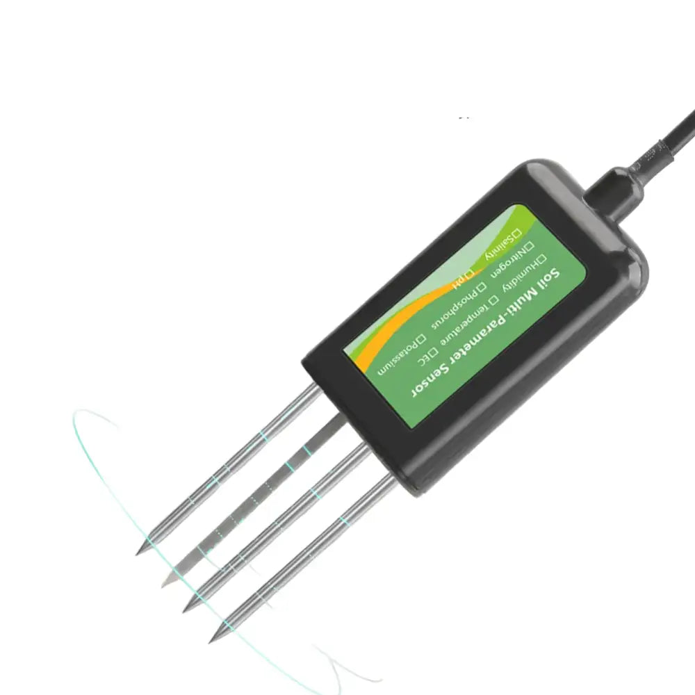 8-in-1 Soil Sensor for pH, EC, Moisture, Temp & NPK Testing