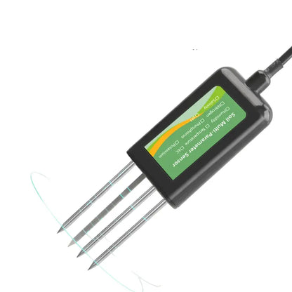 8-in-1 Soil Sensor for pH, EC, Moisture, Temp & NPK Testing