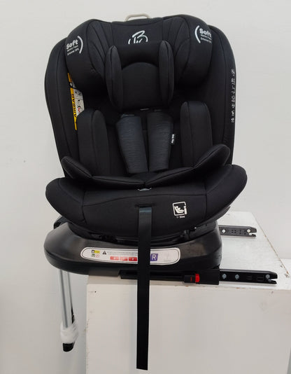 Preorder - SpinGuard BLACK 360 Rotation and Convertible Car Seat with ISOFIX + Leg Support